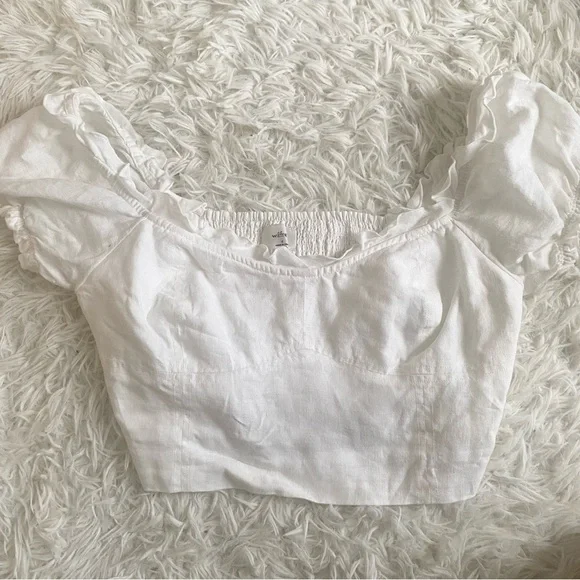 Aritzia Wilfred Linen Wander Blouse - Picture 3 of 7